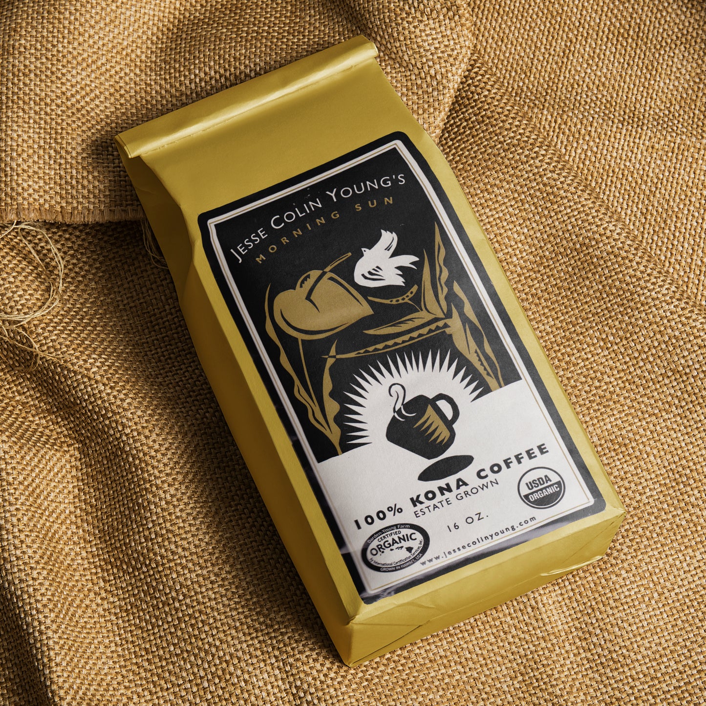 Morning Sun Dark Roast Estate Grown Kona Coffee (Whole Bean, 1lb Bag)